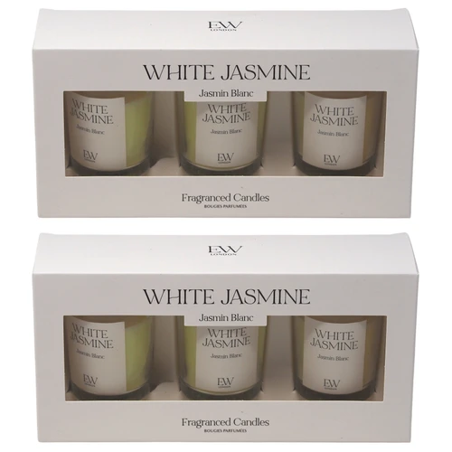 EW London Votive Scented Candles - Set of 6 - White Jasmine