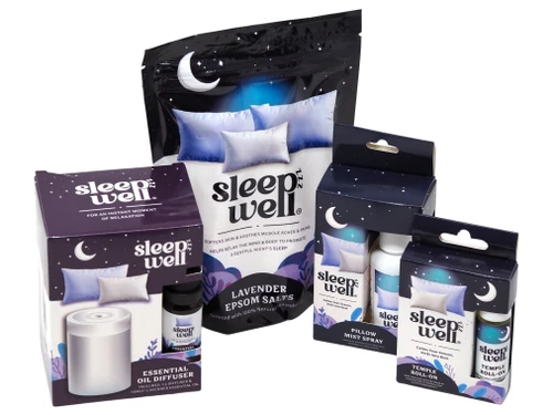Sleep Well Complete Lavender Gift Set - With Essential Oil Diffuser - Set of 4