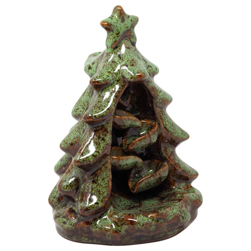 Ceramic Christmas Tree Backflow Incense Burner - Waterfall Effect