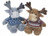 Cute Grey 27cm Reindeer Soft Plush Toy - With Christmas Knitted Jumper