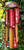 30cm Large Wooden Bamboo Handmade Wind Chime - Red Floral