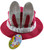 Easter Felt Bonnet Hat With Bunny Ears - Pink