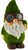 Cute Flock Moss Effect Solar Powered LED Light Up Garden Gnome
