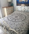 Ethnic Design Bedspread Throw 210 x 230 cm Mandala Circle Black White