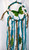 XL Green Butterfly Blue Ribbon 91cm Hanging Dreamcatcher Mobile Decoration
