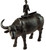 Large 32 cm Buffalo Ox Figurine With Meditating Yoga Man Figurine Ornament.