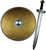 Viking / Roman Accessories Dressing Up Play Set - Sword And XL Round Shield