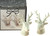 Christmas Salt And Pepper Cruet Set - White Ceramic Stag / Reindeer Bust Christmas Salt And Pepper Cruet Set - White Ceramic Stag / Reindeer Bust