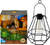 Solar Light Up LED Wire Frame Contemporary Hanging Garden Lantern