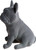 Grey Velvet Soft Touch 21cm French Bulldog Figurine Ornament
