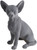 Grey Velvet Soft Touch 25cm Chihuahua Figurine Ornament