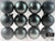 Set Of 12 Large Graphite Grey Christmas Tree Baubles Decorations  Set Of 12 Large Graphite Grey Christmas Tree Baubles Decorations