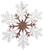 Set Of 4 Large Hanging 25cm Rose Gold Glitter Snowflake Christmas Decorations Set Of 4 Large Hanging 25cm Rose Gold Glitter Snowflake Christmas Decorations