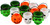 Set Of 12 Halloween Mini Treat Buckets - Parties Or Decorations