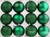 Set Of 12 Large 8cm Deep Emerald Green Christmas Tree Baubles Decorations Set Of 12 Large 8cm Deep Emerald Green Christmas Tree Baubles Decorations