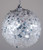 Set Of 12 Large Dazzling 8cm Ice White Christmas Tree Baubles Decorations