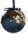 6 x Sequin Navy Blue Gold Christmas Tree Baubles Decorations - Round 6 x Sequin Navy Blue Gold Christmas Tree Baubles Decorations - Round