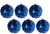 Royal Blue Opulent Sequin Glitter Encrusted Christmas Tree Baubles (Set of 6) Royal Blue Opulent Sequin Glitter Encrusted Christmas Tree Baubles (Set of 6)