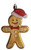 Gingerbread Man Novelty Christmas Tree Baubles Decorations (Set of 6)