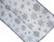 Sheer Voile Christmas Table Runner - 150 X 32cm - Navy Blue Silver Snowflakes
