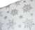 Sheer Voile Christmas Table Runner - 150 X 32cm - Silver Snowflakes