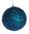 Cobalt Blue Sequin Encrusted Christmas Tree Bauble Decoration (Set of 6)