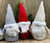 Christmas Free Standing 25cm Gonks - Grey White Red Knitted Hats (Set of 3) Christmas Free Standing 25cm Gonks - Grey White Red Knitted Hats (Set of 3)
