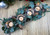 Large Christmas Table Centrepiece 4 Tealight Candle Holder  - Alpine Sage Leaf Large Christmas Table Centrepiece 4 Tealight Candle Holder  - Alpine Sage Leaf