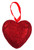 Valentine's Hanging Foam Red Glitter Love Hearts (Set Of 12)