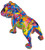 Bulldog Modern Art Paint Graffiti Design 25cm Ornament Figurine