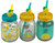 Summer Drinking Mason Jars Cups With Lid And Straw / Lemon Charms (Set of 3 )