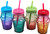 Rainbow Cupcake Mason Jars Drinking Cups With Lid And Straw (Set of 4) Rainbow Cupcake Mason Jars Drinking Cups With Lid And Straw (Set of 4)