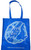 Eco-Friendly Reusable Shopping Bag - Recycled Materials- Blue Whale Design
