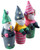 Gonk Gnomes Novelty 14cm Ornaments On Plant Pots - Set Of 3 Gonk Gnomes Novelty 14cm Ornaments On Plant Pots - Set Of 3