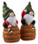 Gonk 22cm Gnome On Beehive Garden Ornament Figurines (Set of 2) Gonk 22cm Gnome On Beehive Garden Ornament Figurines (Set of 2)