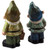Garden Gnome 19cm Ornaments With Tools - Blue Green Wood Design (Set of 2) Garden Gnome 19cm Ornaments With Tools - Blue Green Wood Design (Set of 2)