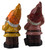 Garden Gnome 19cm Ornaments With Tools - Red Yellow Wood Design (Set of 2) Garden Gnome 19cm Ornaments With Tools - Red Yellow Wood Design (Set of 2)