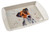 Melamine Plastic 23x16cm Snack Cake Tray Watercolour Dogs - Jack Russell Melamine Plastic 23x16cm Snack Cake Tray Watercolour Dogs - Jack Russell