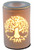 Tree Of Life Electric Oil Burner / Wax Melt Warmer - White