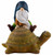 Gonk Gnome Riding tortoise Garden ornament Figurine  - 19cm Gonk Gnome Riding tortoise Garden ornament Figurine  - 19cm