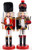 Tartan Christmas 25cm Nutcracker Figurine Ornaments - Sword / Bagpipe (Set of 2)