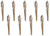 Champagne Gold Bead Glitter 18cm Icicles Christmas Tree Decorations (Set of 9) Champagne Gold Bead Glitter 18cm Icicles Christmas Tree Decorations (Set of 9)