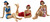 Retro Bathing Beauties / Lady Dippers In Swim Suits Novelty Ornaments (Set of 3)