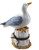 Seagull With Anchor On Post 20cm Figurine Nautical Ornament Seagull With Anchor On Post 20cm Figurine Nautical Ornament