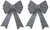 XL Silver LED Light Up Christmas Bow 43cm Large Decorations (Set of 2) XL Silver LED Light Up Christmas Bow 43cm Large Decorations (Set of 2)