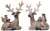 Cute Sitting 10cm Christmas Reindeer / Woodland Animals Ornaments (Set of 2)