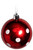 Candy Cane Christmas Baubles Tree Decoration 6cm - Red White Stripe Dot - Set of 12