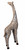 Giraffe Figurine 30cm Ornament - Contemporary White washed