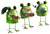 Large Frog 25cm Wobble Head Metal Novelty Garden Ornaments - Set of 3 Large Frog 25cm Wobble Head Metal Novelty Garden Ornaments - Set of 3