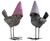 Cute Bird Ornaments With Pink Hats - Set of 2 Cute Bird Ornaments With Pink Hats - Set of 2